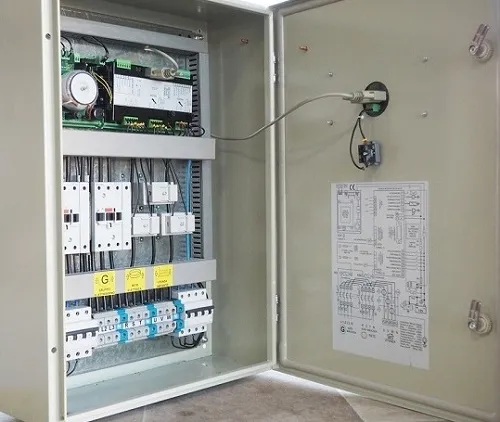 Schéma de câblage d'un inverseur automatique triphasé